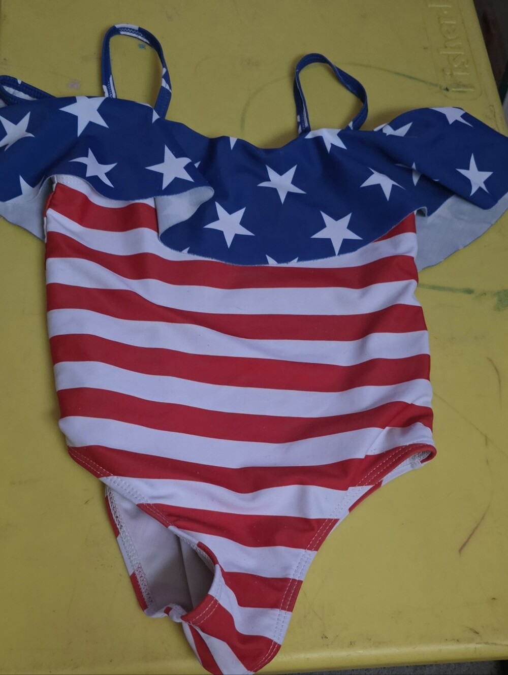 Kids One-Piece Swimsuit - Stars & Stripes Red/White/Blue